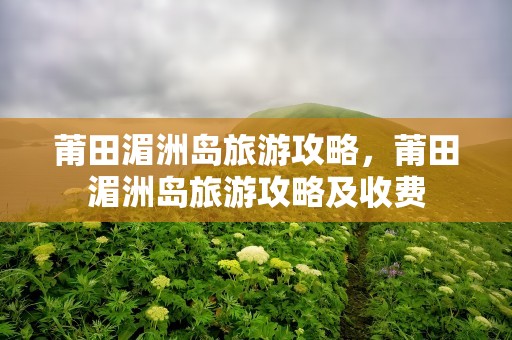 莆田湄洲岛旅游攻略，莆田湄洲岛旅游攻略及收费