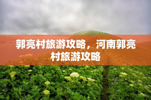 郭亮村旅游攻略，河南郭亮村旅游攻略