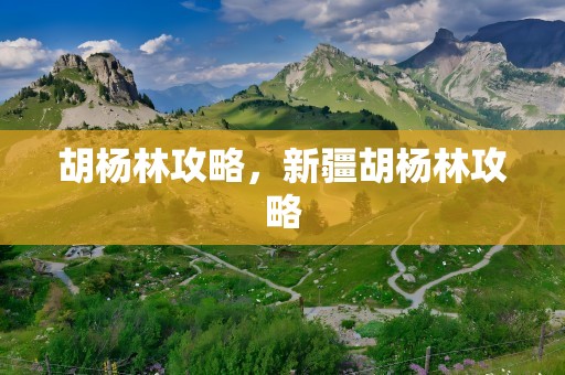 胡杨林攻略，新疆胡杨林攻略