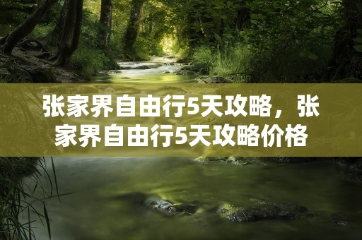 张家界自由行5天攻略，张家界自由行5天攻略价格