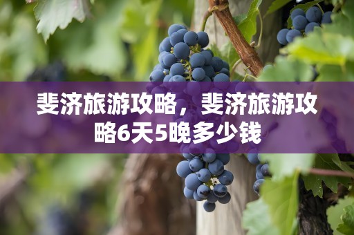 斐济旅游攻略，斐济旅游攻略6天5晚多少钱