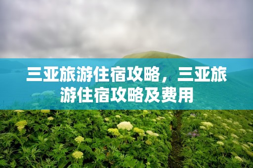 三亚旅游住宿攻略，三亚旅游住宿攻略及费用