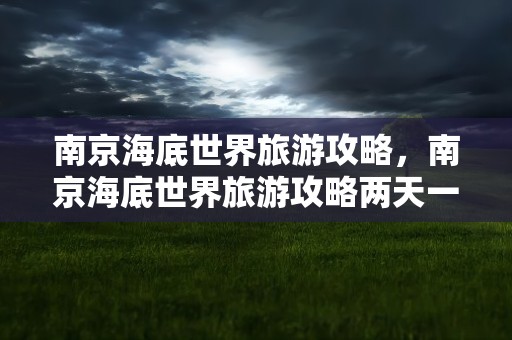 南京海底世界旅游攻略，南京海底世界旅游攻略两天一夜多少钱