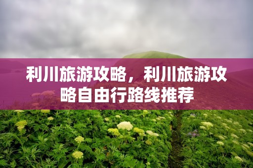 利川旅游攻略，利川旅游攻略自由行路线推荐