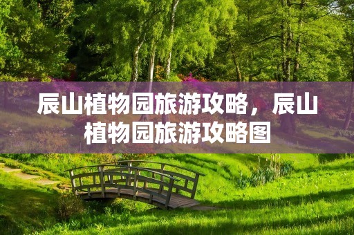 辰山植物园旅游攻略，辰山植物园旅游攻略图