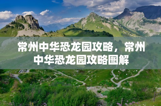 常州中华恐龙园攻略，常州中华恐龙园攻略图解