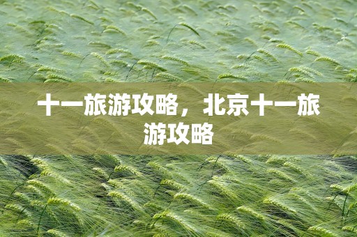 十一旅游攻略，北京十一旅游攻略