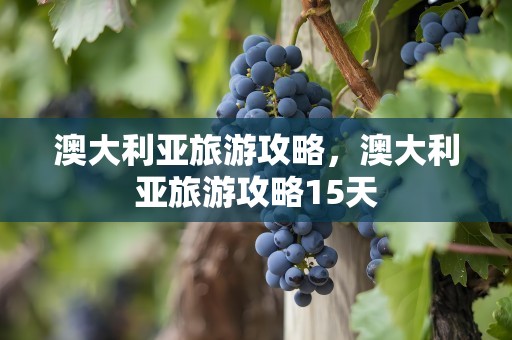 澳大利亚旅游攻略，澳大利亚旅游攻略15天