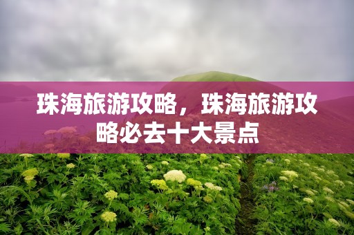 珠海旅游攻略，珠海旅游攻略必去十大景点