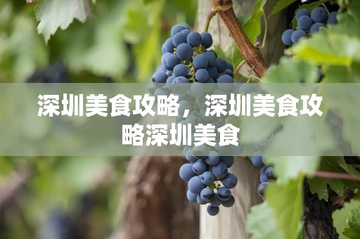 深圳美食攻略，深圳美食攻略深圳美食