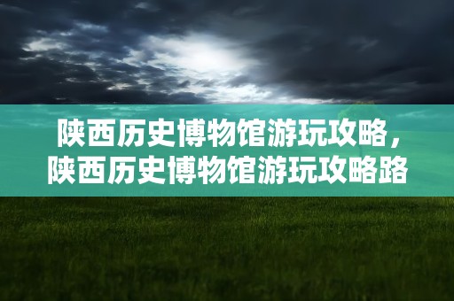 陕西历史博物馆游玩攻略，陕西历史博物馆游玩攻略路线