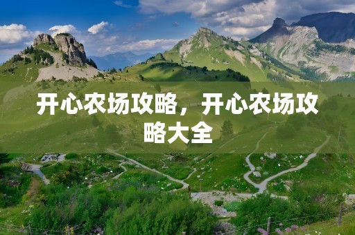 开心农场攻略，开心农场攻略大全