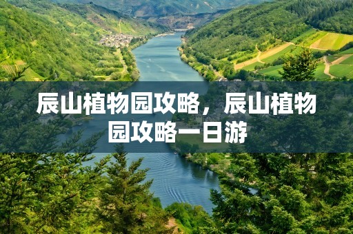 辰山植物园攻略，辰山植物园攻略一日游
