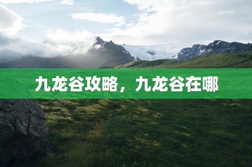 九龙谷攻略，九龙谷在哪