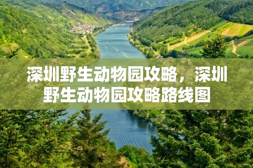 深圳野生动物园攻略，深圳野生动物园攻略路线图