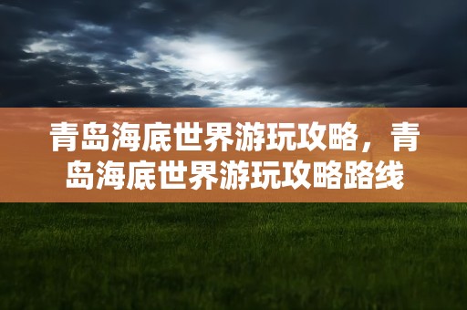 青岛海底世界游玩攻略，青岛海底世界游玩攻略路线