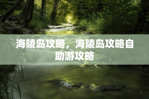 海陵岛攻略，海陵岛攻略自助游攻略