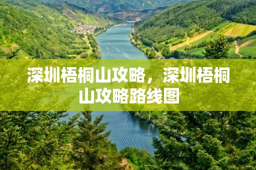 深圳梧桐山攻略，深圳梧桐山攻略路线图