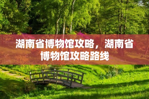 湖南省博物馆攻略，湖南省博物馆攻略路线