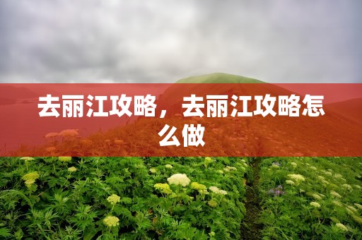 去丽江攻略，去丽江攻略怎么做
