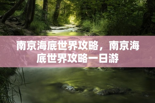 南京海底世界攻略，南京海底世界攻略一日游