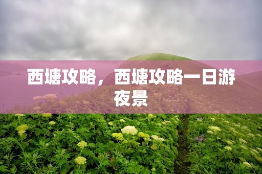 西塘攻略，西塘攻略一日游夜景