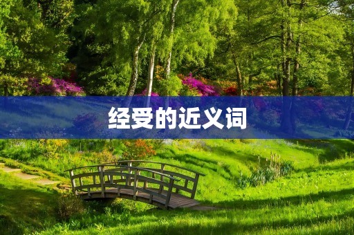 经受的近义词