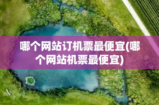 哪个网站订机票最便宜(哪个网站机票最便宜)