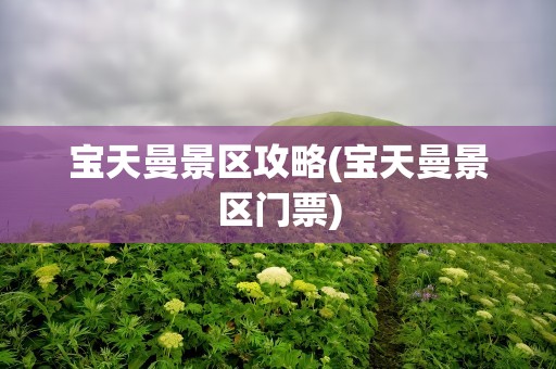 宝天曼景区攻略(宝天曼景区门票)