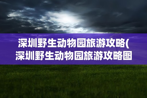 深圳野生动物园旅游攻略(深圳野生动物园旅游攻略图)