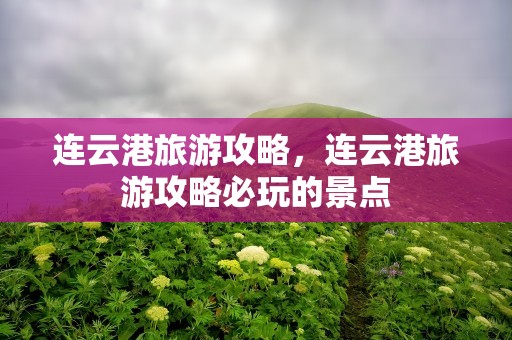 连云港旅游攻略，连云港旅游攻略必玩的景点