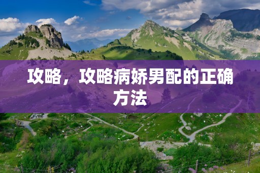 攻略，攻略病娇男配的正确方法