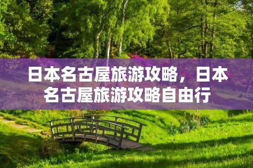 日本名古屋旅游攻略，日本名古屋旅游攻略自由行