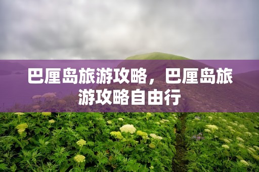 巴厘岛旅游攻略，巴厘岛旅游攻略自由行