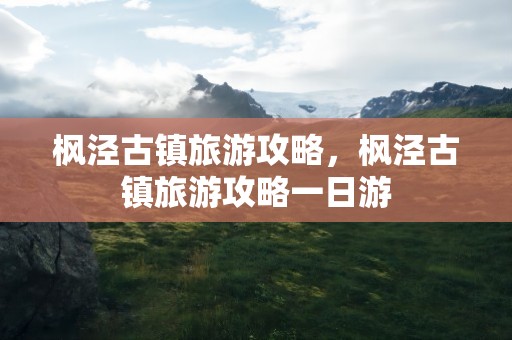 枫泾古镇旅游攻略，枫泾古镇旅游攻略一日游