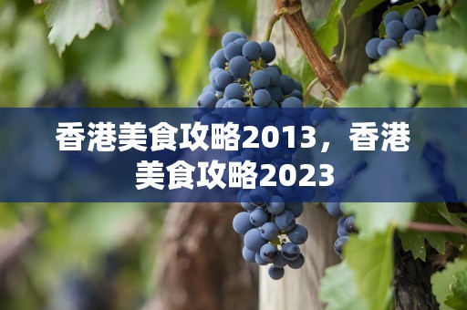 香港美食攻略2013，香港美食攻略2023