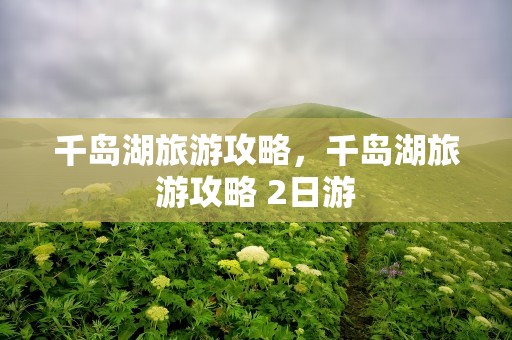 千岛湖旅游攻略，千岛湖旅游攻略 2日游