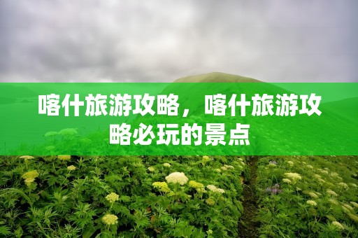 喀什旅游攻略，喀什旅游攻略必玩的景点
