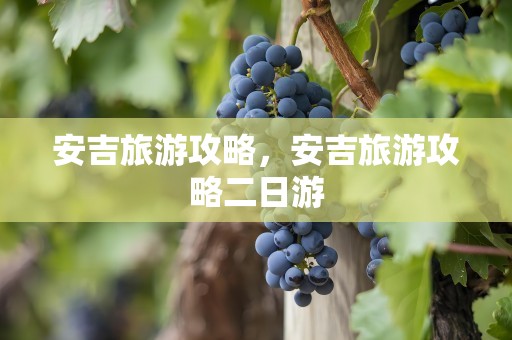 安吉旅游攻略，安吉旅游攻略二日游