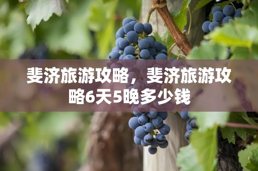 斐济旅游攻略，斐济旅游攻略6天5晚多少钱