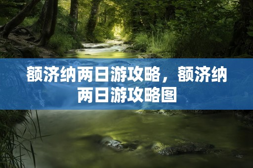 额济纳两日游攻略，额济纳两日游攻略图