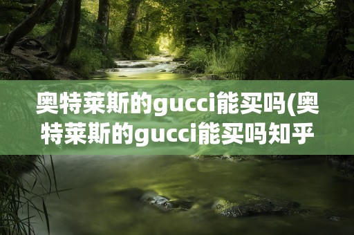 奥特莱斯的gucci能买吗(奥特莱斯的gucci能买吗知乎)