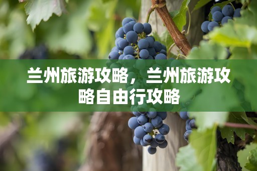 兰州旅游攻略，兰州旅游攻略自由行攻略