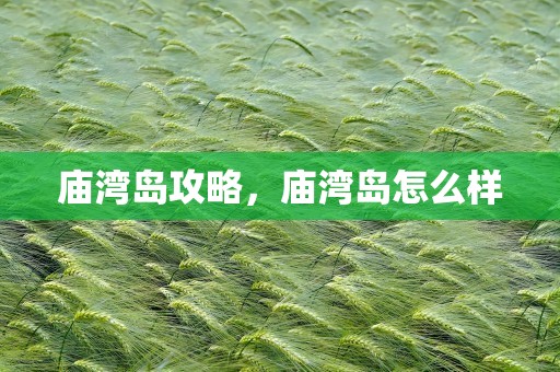 庙湾岛攻略，庙湾岛怎么样
