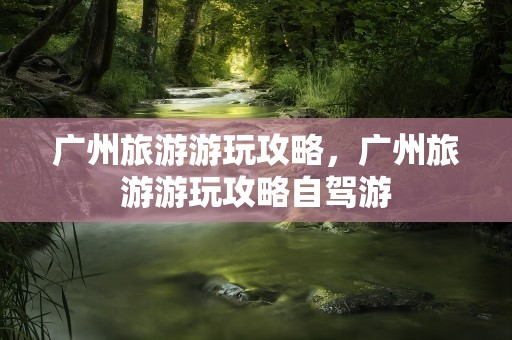 广州旅游游玩攻略，广州旅游游玩攻略自驾游