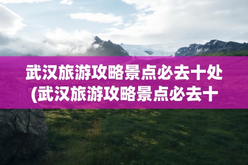 武汉旅游攻略景点必去十处(武汉旅游攻略景点必去十处地方)