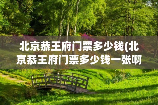 北京恭王府门票多少钱(北京恭王府门票多少钱一张啊)