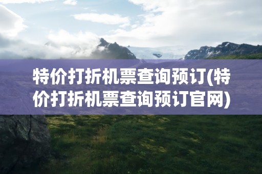 特价打折机票查询预订(特价打折机票查询预订官网)