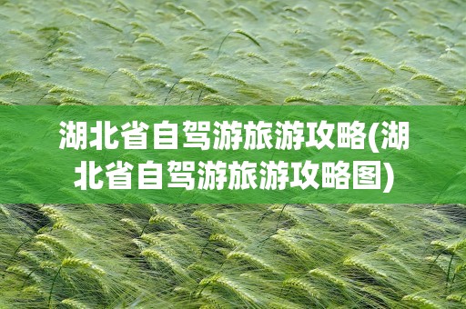湖北省自驾游旅游攻略(湖北省自驾游旅游攻略图)