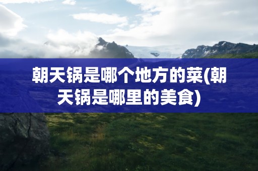朝天锅是哪个地方的菜(朝天锅是哪里的美食)